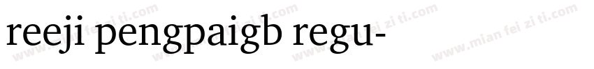 reeji pengpaigb regu字体转换